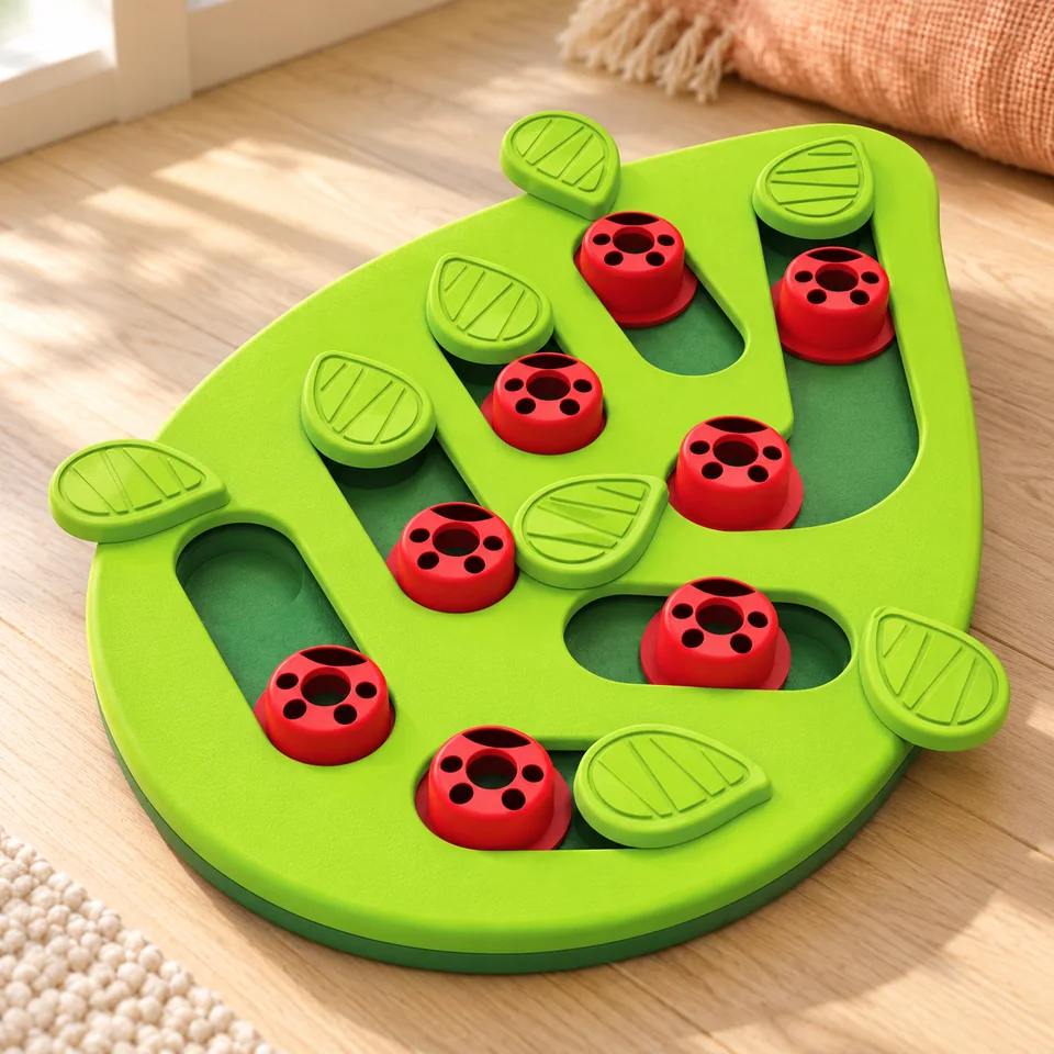 Puzzle Buggin Out de Catstages, mise en situation dans un intérieur pour chat